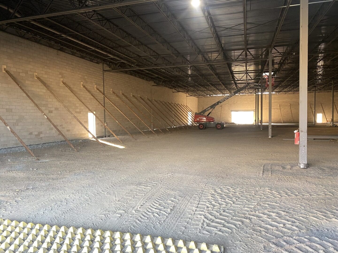 interior of lowes store with sand