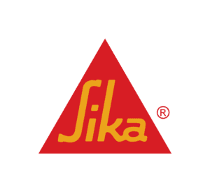 A red triangle with the word sika in it.